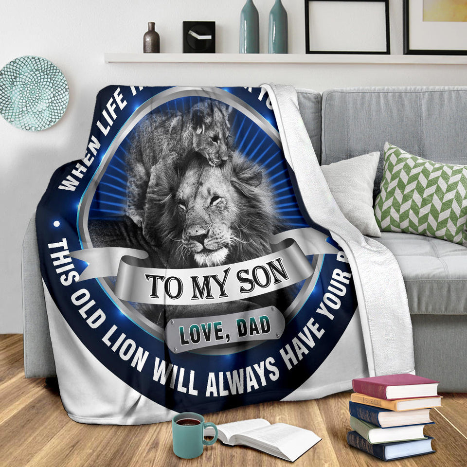 Old Lion Will Always Have Your Back: Premium Blanket