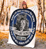 Old Lion Will Always Have Your Back: Premium Blanket