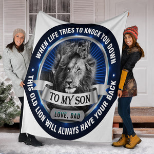 Old Lion Will Always Have Your Back: Premium Blanket